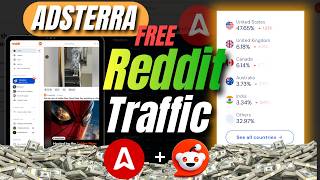 Adsterra Reddit Earning Method | Adsterra Direct link Earning | 100℅ free traffic