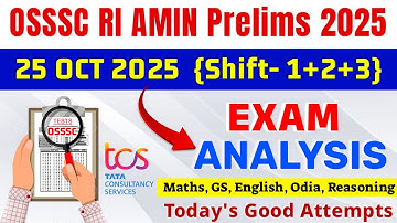 𝗥𝗜 𝗔𝗠𝗜𝗡 𝟮𝟱𝘁𝗵 𝗢𝗰𝘁 𝗧𝗼𝗱𝗮𝘆 𝗘𝘅𝗮𝗺 𝗔𝗻𝗮𝗹𝘆𝘀𝗶𝘀 || 𝗢𝗦𝗦𝗦𝗖 𝗥𝗜, 𝗔𝗠𝗜𝗡 𝗣𝗿𝗲𝗹𝗶𝗺𝘀 || 𝗦𝗮𝗳𝗲 𝗦𝗰𝗼𝗿𝗲 || Solution Routes