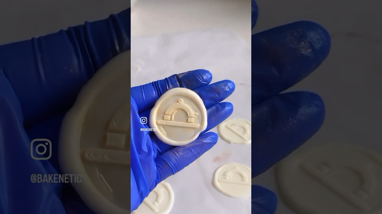 Learn how to make a chocolate stamp. 💟🔖  