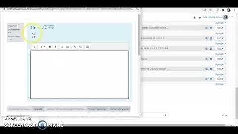 Agregar Símbolos y Operaciones Matemáticas en Moodle