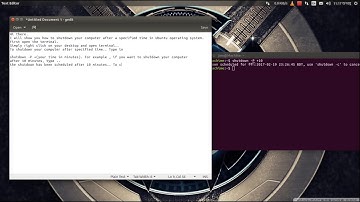 Shutdown after a certain time - Ubuntu and other Linux operating systems