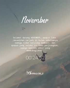 Story Wa Selamat Datang Bulan November