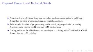[Salesforce Research] CODEGEN2: LESSONS FOR TRAINING LLMS ON PROGRAMMING AND NATURAL LANGUAGES