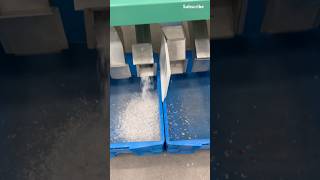 The testing process of a color sorting machine for pet flakes #machine #technology