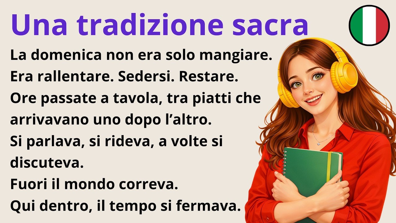 Воскресный обед в Италии 🇮🇹 | Настоящий итальянский разговор для ежедневного аудирования
