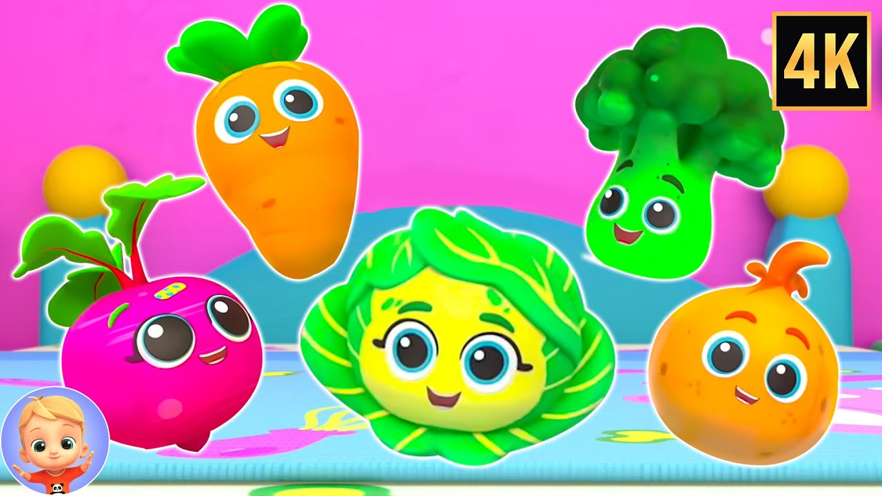 Five Little Vegetables Jumping on the Bed & More Learning Rhymes
