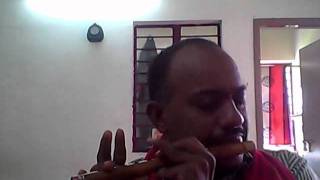 Video thumbnail of "Kousalya Supraja Rama-- flute bit"