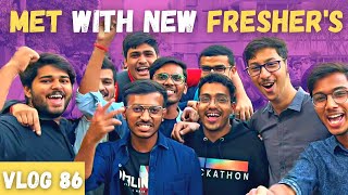 Meet Freshers - MSRIT BANGALORE!! | Seth ji's vlog | Vlog 86