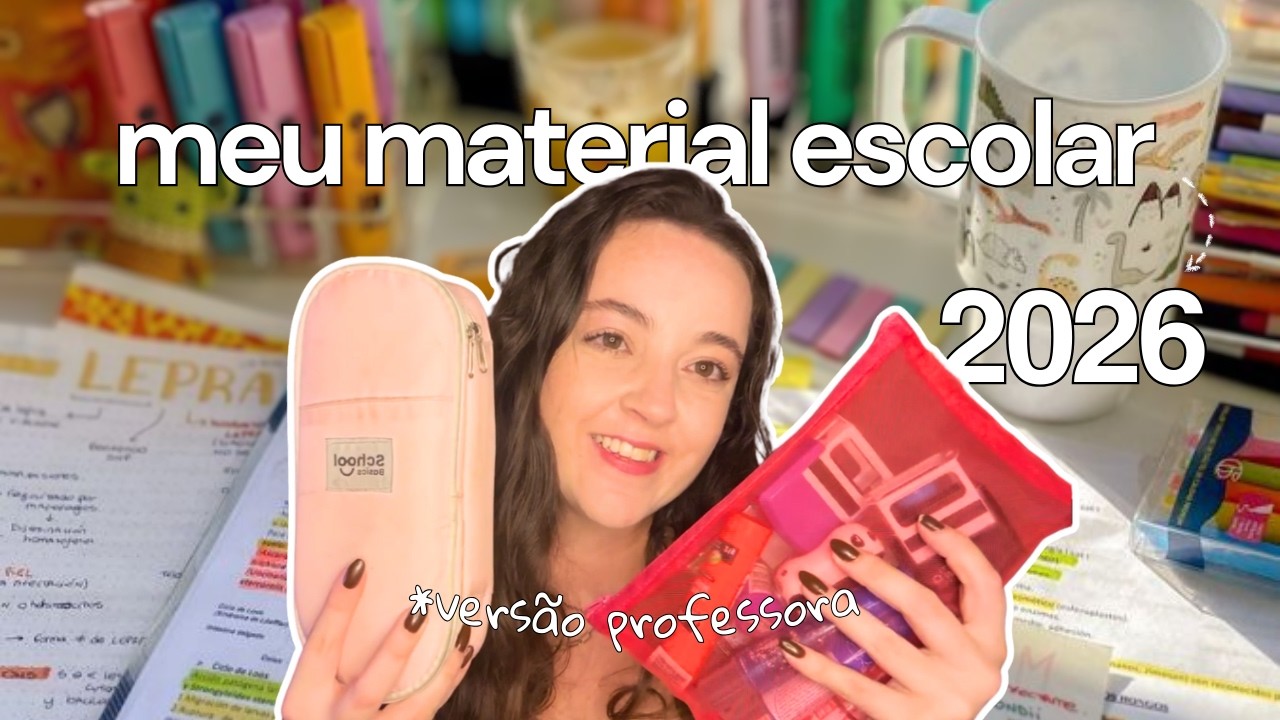minha mochila de professora: materiais essenciais para o ano letivo ✨📚