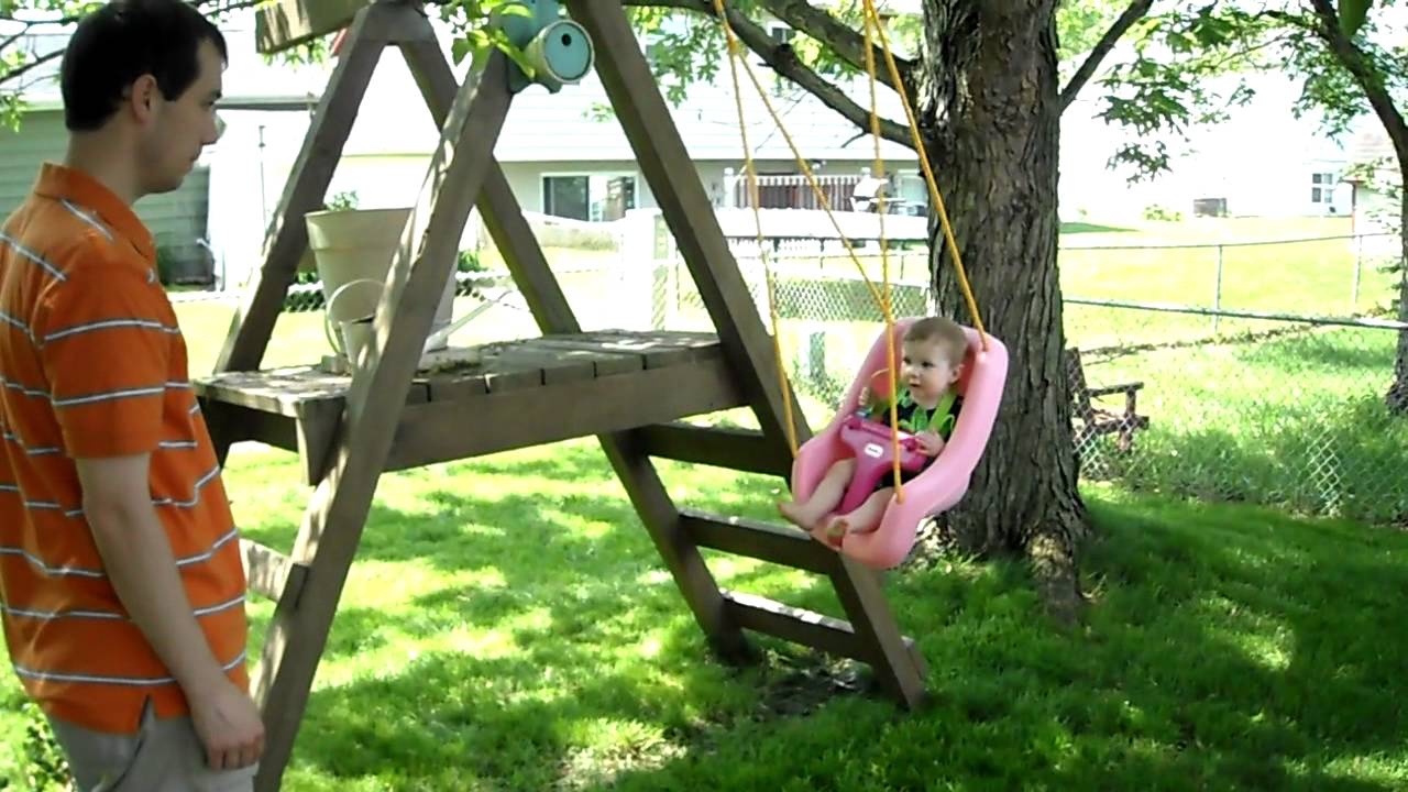 little tikes 2 in 1 swing pink