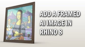 Add a picture framed ai image in Rhino 8