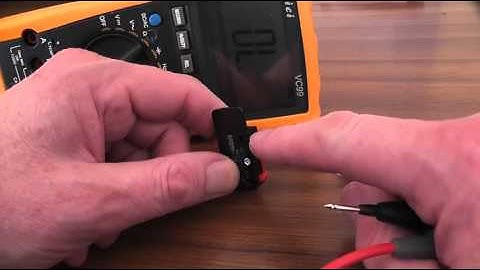 Micro Switch Continuity  Test with Mutli Meter