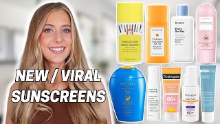 HUGE Sunscreen Review! I Tried All The New + Top Rated Sunscreens So You Don't Have To 👀