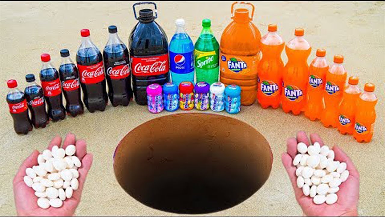 Experiment: Coca Cola VS Mentos Underground