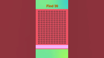 Eazzy puzzle. Find number 30