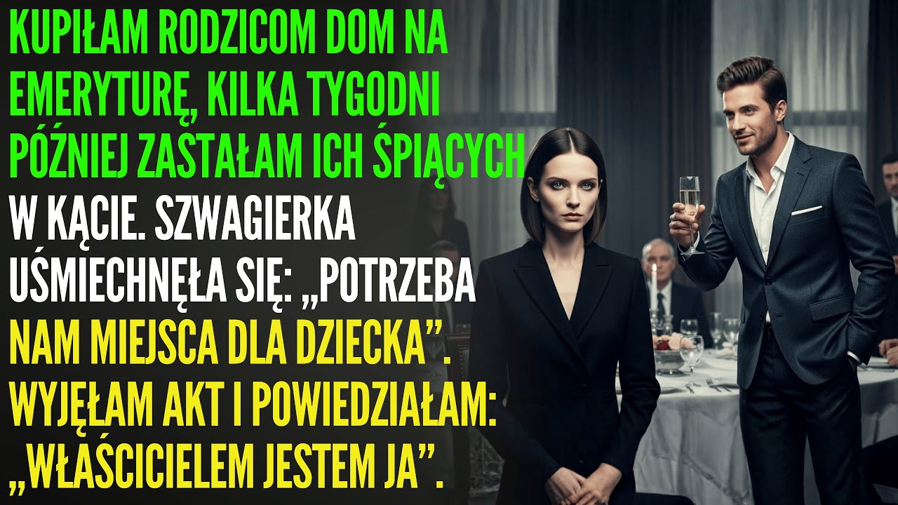 Kupiłam rodzicom dom. Szwagierka wyrzuciła ich w kąt — pokazałam akt własności