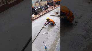 What happens when rain hits fresh concrete?