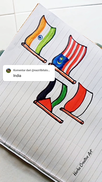Bendera nasional India ✍️ #gamntg