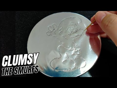 THE SMURFS CLUMSY | ASMRSOUNDS ALUMINIUM FOIL TRACING