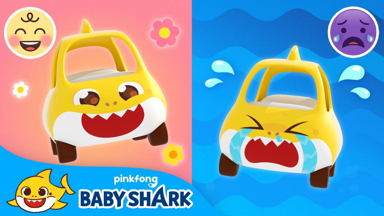 If You're Happy | 😭😡😱Learn Feelings | Vroom Vroom, Baby Shark's Toy Car Town | Baby Shark Official