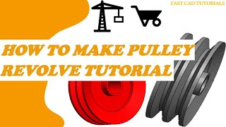 How To Make Pulley On Solidworks Cad Tutorials Revolve Exercise For Beginners