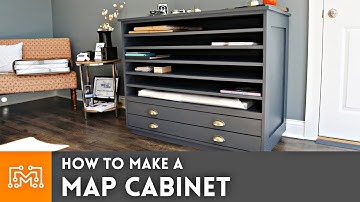 How to make a Map Cabinet // Woodworking | I Like To Make Stuff