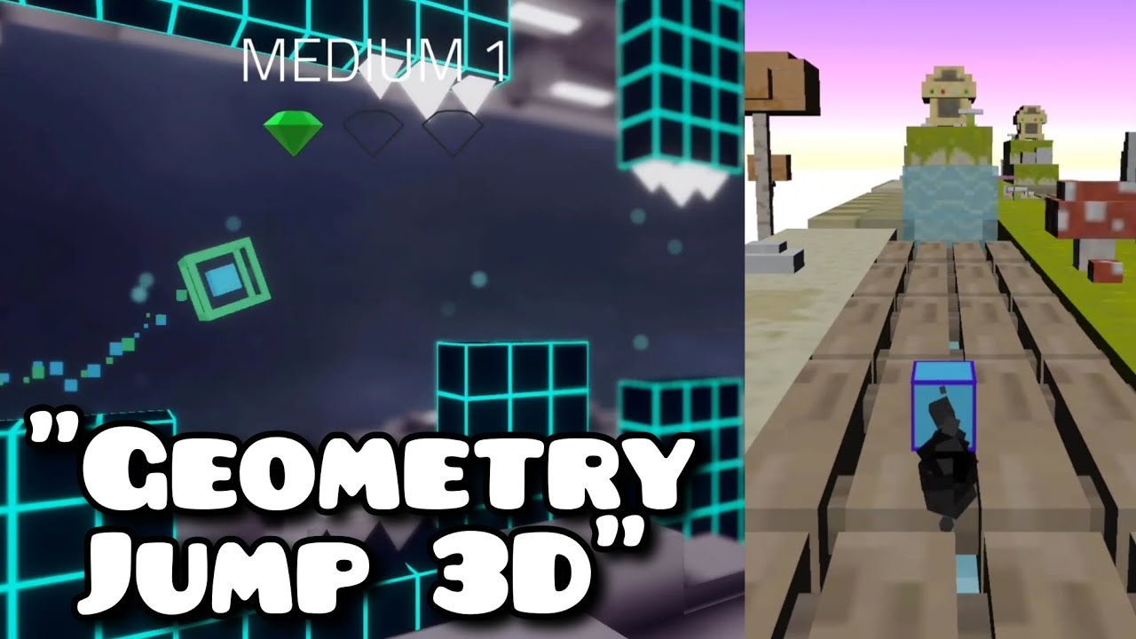 Geometry Dash Rip-Offs IN 3D? - YouTube
