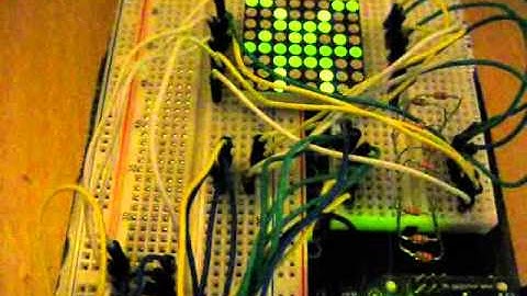 Arduino Alien Animation on an 8x8 LED display