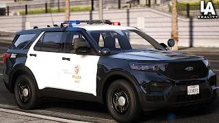 LAPD Patrol - Realistic FiveM (Also LIVE @Twitch.tv/InvictusLIVE)