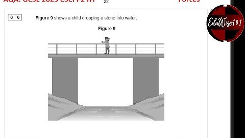 AQA GCSE (2023) Combined Science Physics - Paper 2: Q6 Higher Tier Past paper Question Forces Motion
