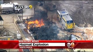 Several Injured, Evacuations Ordered In Santa Paula Vacuum Truck Explosion