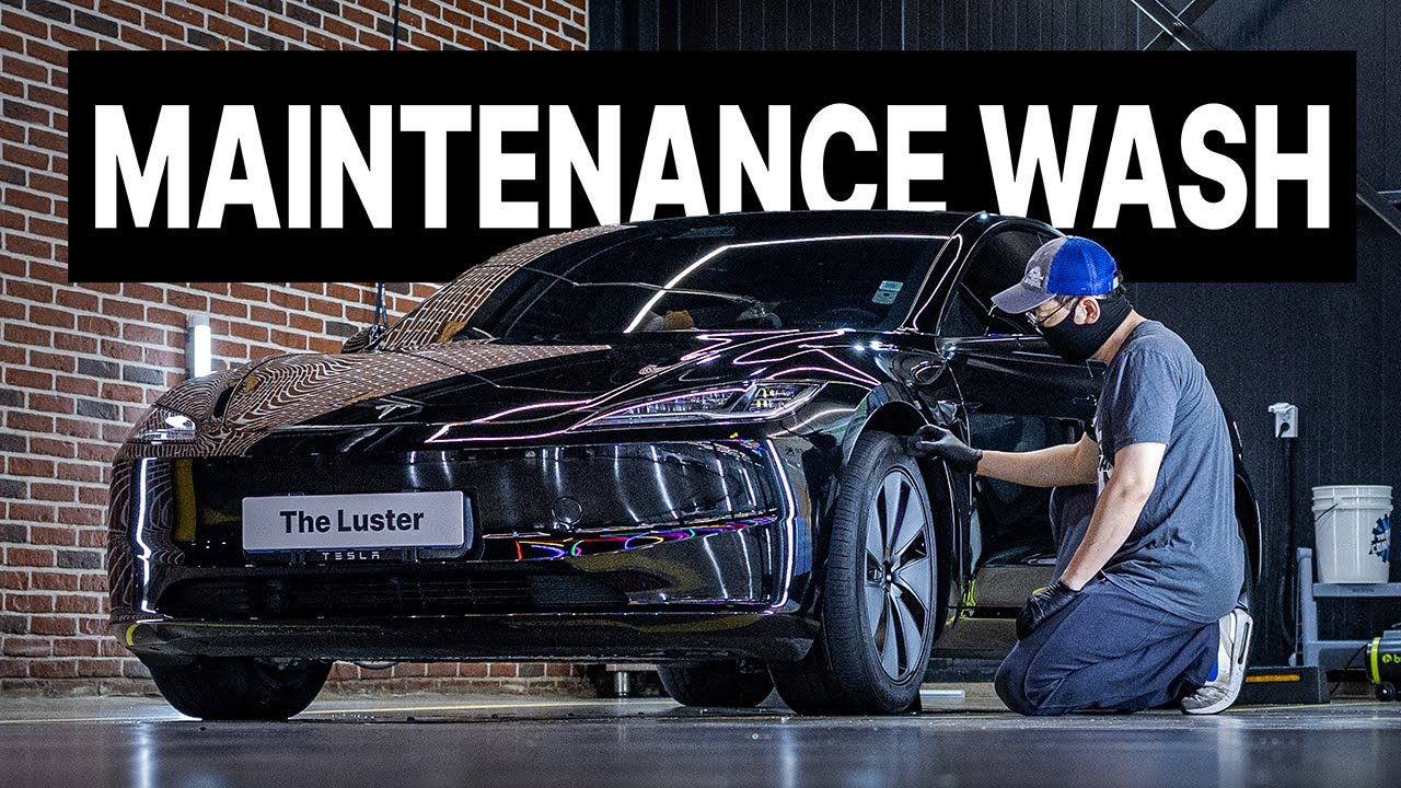 테슬라 모델3 유지관리 디테일링세차 | tesla model 3 wheelface clean, ceramic coating maintenance [4K]