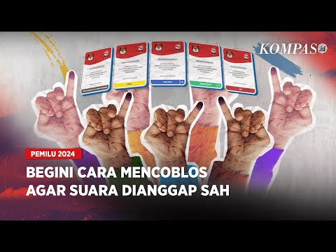 Yuk Pahami Tata Cara Mencoblos Surat Suara Pemilu 2024