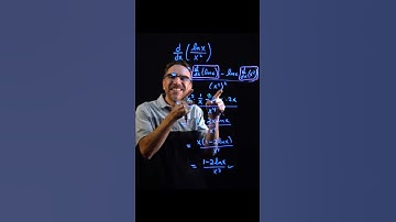 Derivative using the QUOTIENT RULE | Calculus #Shorts
