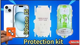 iPhone 15 Full Protection | Tempered Glass | BackBody Membrane ￼| Camera Protector Lens￼￼ screenshot 5