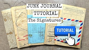 How To Make Junk Journal Signatures/Shariqa