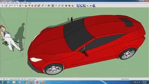 Sketchup car modeling - SUPERCAR