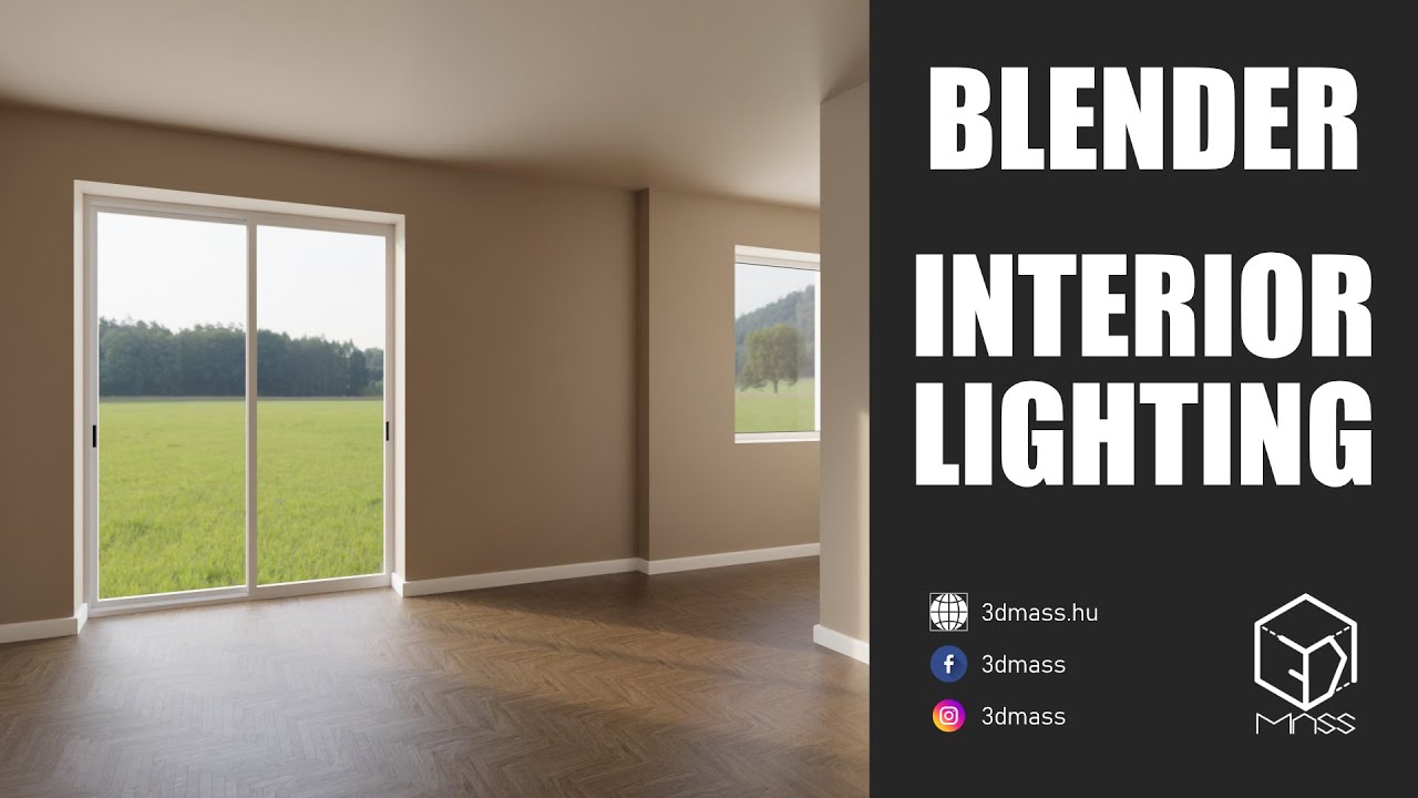 Blender 3.2 | Hogyan világítsunk be egy belső teret? | Tutorial videó | Interior Lighting