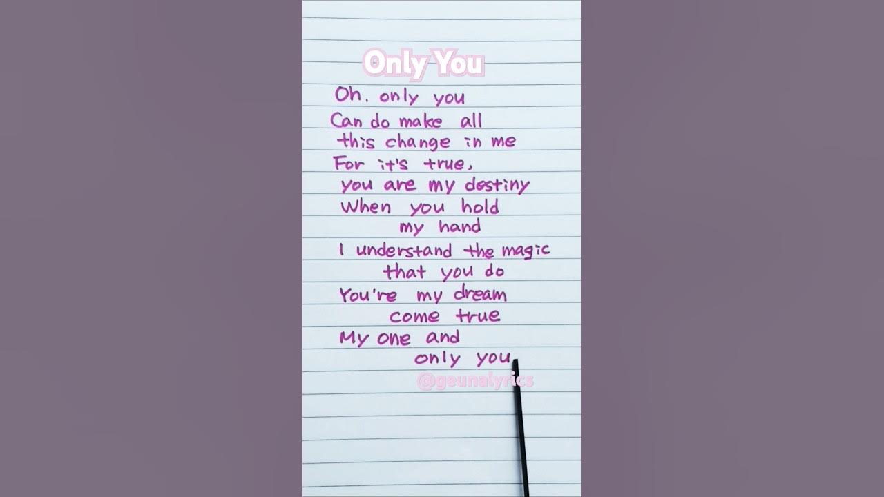 ๐ Only You - The Platters . happy Learn English and Korean ๐ Only You - The Platters . happy Learn English and Korean