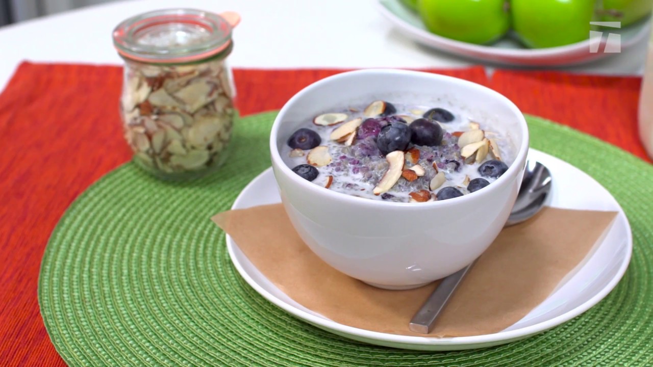 One Minute Clinic Blueberry Quinoa Breakfast Bowl Youtube