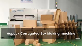 Aopack Fefco 0441 Self Locking Box Style Corrugated Carton Box Making#cartonboxmachinery #boxmaking