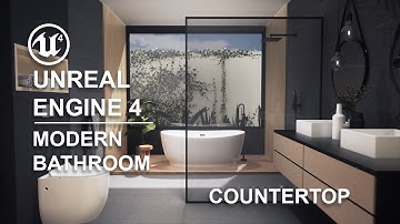 Bathroom Countertop - 3D Modeling - Maya, Substance Painter, Marmoset Toolbag