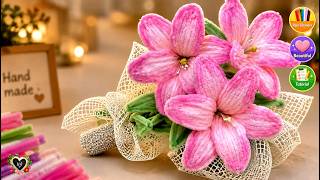 How to Make a Beautiful Realistic Lily Bouquet With Pipe Cleaner🌸 Pipe Cleaner DIY How to Make a Beautiful Realistic Lily Bouquet With Pipe Cleaner🌸 Pipe Cleaner DIY