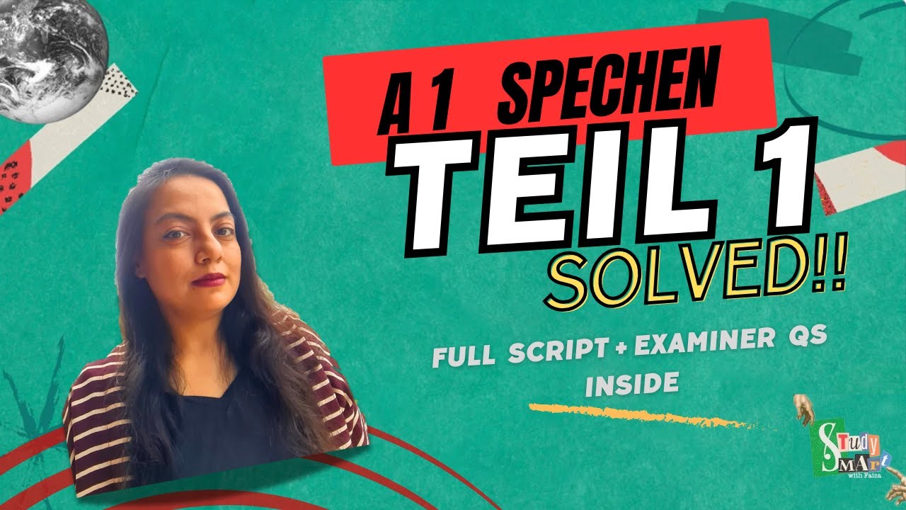 German Exam Cheat Sheet: A1 Sprechen Teil 1 | Ace like a Pro | Exam ...