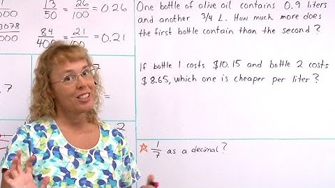Fractions and decimals word problem: unit prices