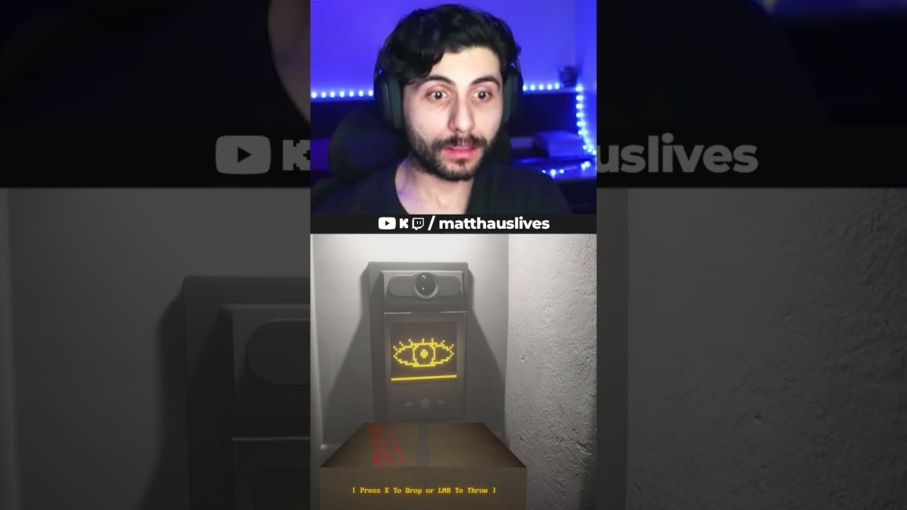 não pode piscar nesse jogo #humor #shorts #memes #twitch #jogodeterror #jogos