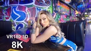 VR Fashion & Model Photography - CheerLeader Outfit Photoshoot #2 (Chloe) VR180-3D 8K (LookBook)