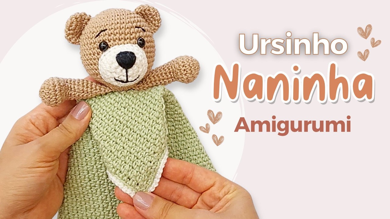 Узнайте, как связать крючком одеяло с плюшевым мишкой в ​​технике амигуруми шаг за шагом