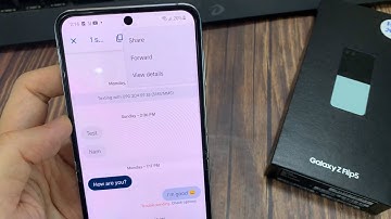 Samsung Galaxy Z Flip 5: How to Forward A Text Message