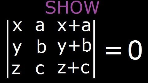 Determinant solved problem - simple